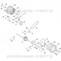 C   Axe, transmission pour Stihl RM 4.0 RTP