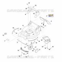 B   Carter, Axe pour Stihl RM 448.1 TX
