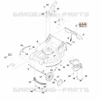 B   Carter, Axe pour Stihl RM 448.1 VC