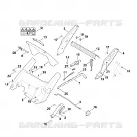 C   Chassis, Réglage de hauteur pour Stihl RM 545.0 T