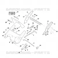 C   Chassis, Réglage de hauteur pour Stihl RM 545.0 VE