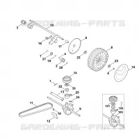 E   Axe, Transmission pour Stihl RM 545.0 VE