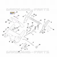 C   Chassis, Réglage de hauteur pour Stihl RM 545.1 T