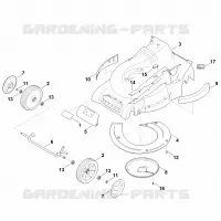 D   Carter, Axe pour Stihl RM 545.1 T