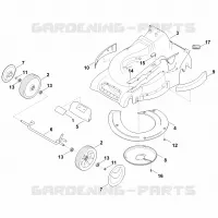 D   Carter, Axe pour Stihl RM 545.1 VE