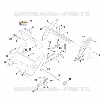 C   Chassis, Réglage de hauteur pour Stihl RM 545.1 VM