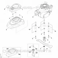 F   Moteur, lame pour Stihl RM 650.0 T