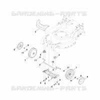 D   Axe avant, cache pour Stihl RM 650.1 VE