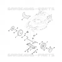 D   Axe avant, cache pour Stihl RM 655.0 YS
