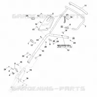 B   Guidon inférieur pour Stihl RM 655.1 VS