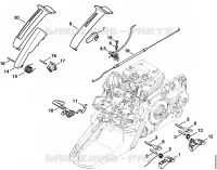 Commande des gaz pour Stihl MS 441 C-M W