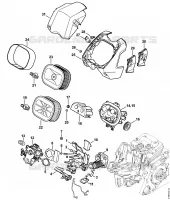 Support de carburateur, Filtre à air pour Stihl MS 441 C-M W
