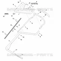 B   Guidon inférieur pour Stihl RM 756.0 GC