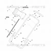 B   Guidon inférieur pour Stihl RM 756.0 GS