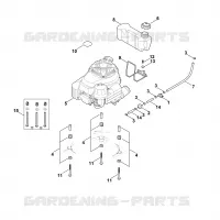 F   Moteur, reservoir pour Stihl RM 756.0 GS