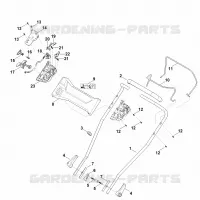 A   Guidon part haut pour Stihl RMA 2.2 RV