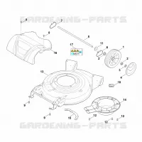 C   Carter, axe d´arrière pour Stihl RMA 2.2 RV
