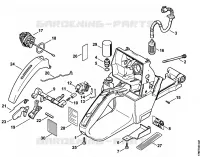 Carter de réservoir pour Stihl MS 460-R