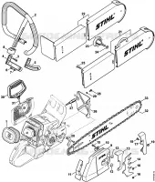 Kit de transformation tronçonneuse d'intervention rapide (27.2000), (31.2005), (15.2007) pour Stihl MS 460-R