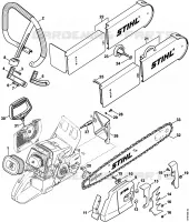 Kit de transformation tronçonneuse d'intervention rapide (27.2000), (31.2005), (15.2007) pour Stihl MS 460-W