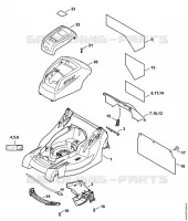 Carter, Capot moteur pour Stihl RMA 410 C