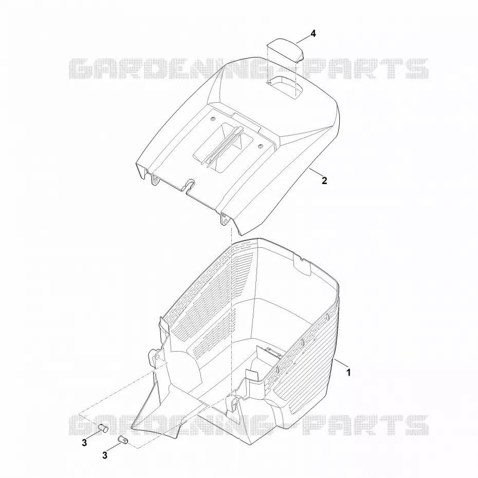 E - Bac de ramassage Stihl Tondeuses Tondeuses Tondeuses à batteries RMA 443.2 C  RMA 443.2 C