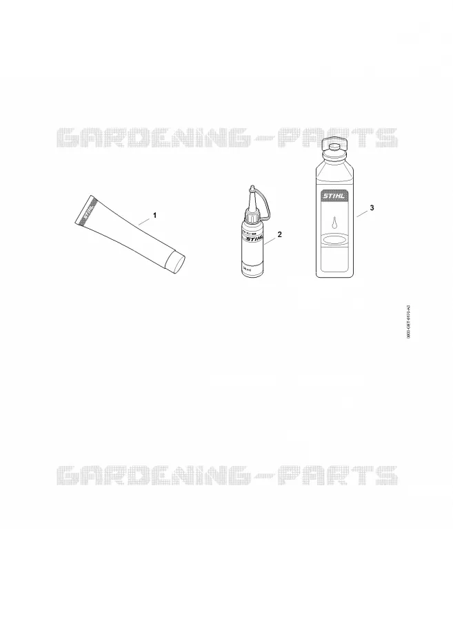 Lubrifiants et graisses divers Stihl Tronçonneuses Tronçonneuses Tronçonneuses thermiques MS MS 461  MS 461