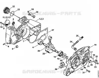 Carter, Vilebrequin pour Stihl MS 461-VW