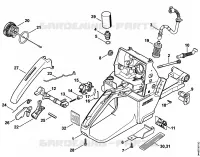 Carter de réservoir pour Stihl MS 461-R