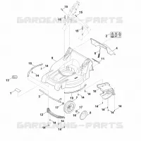 B   Carter, Axe pour Stihl RMA 448.0 TC