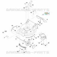 B   Carter, Axe pour Stihl RMA 448.1 TC