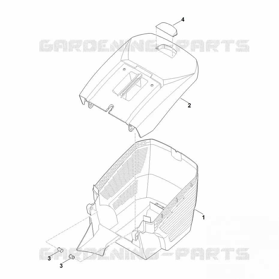 E - Bac de ramassage Stihl Tondeuses Tondeuses Tondeuses à batteries RMA 448.2 VC  RMA 448.2 VC