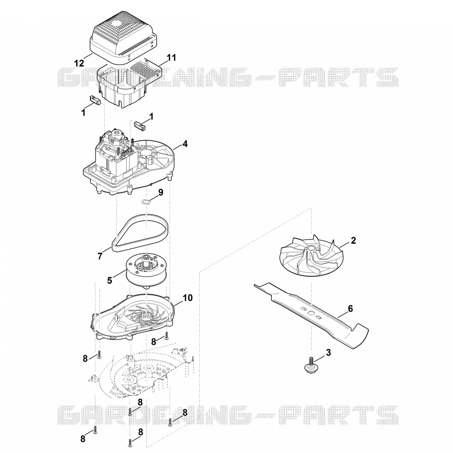 D - Moteur, lame Stihl Tondeuses Tondeuses Tondeuses électriques RME 339.0 C  RME 339.0 C