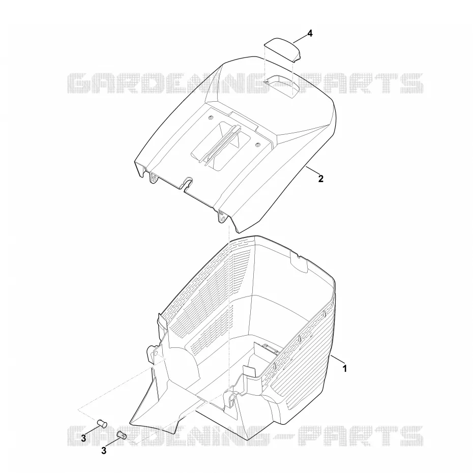 E - Bac de ramassage Stihl Tondeuses Tondeuses Tondeuses électriques RME 443.0  RME 443.0