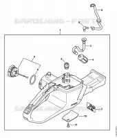 Carter de réservoir pour Stihl MS 462 C-M