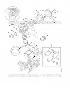 Cylindre, Silencieux pour Stihl MS 462 C-M R Rettungssäge