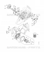 Dispositif d'allumage, Carter de ventilateur  Tronçonneuses stihl Tronçonneuses thermiques MS MS 500i 2