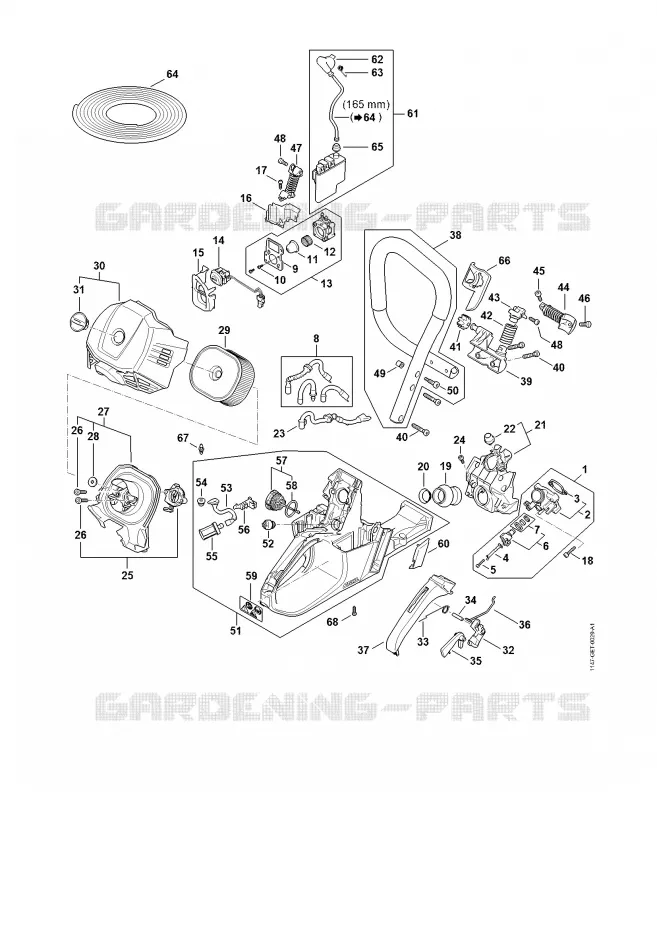 Système d'injection, Carter de réservoir, Poignée tubulaire MS 500i Stihl Tronçonneuses Tronçonneuses Tronçonneuses thermiques MS MS 500i  MS 500i