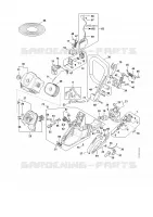 Chauffage de poignée, Système d'injection, Carter de réservoir, Poignée tubulaire MS 500i W pour Stihl MS 500i-W