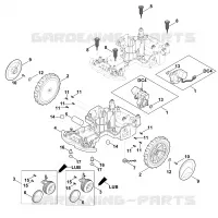C   Parte inferérieure du carter, châssis pour Stihl RMI 422.0