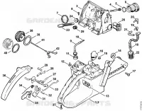 Carter de réservoir pour Stihl MS 640