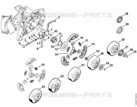 Pompe à huile, Embrayage pour Stihl MS 640