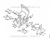 Système AV pour Stihl MS 640