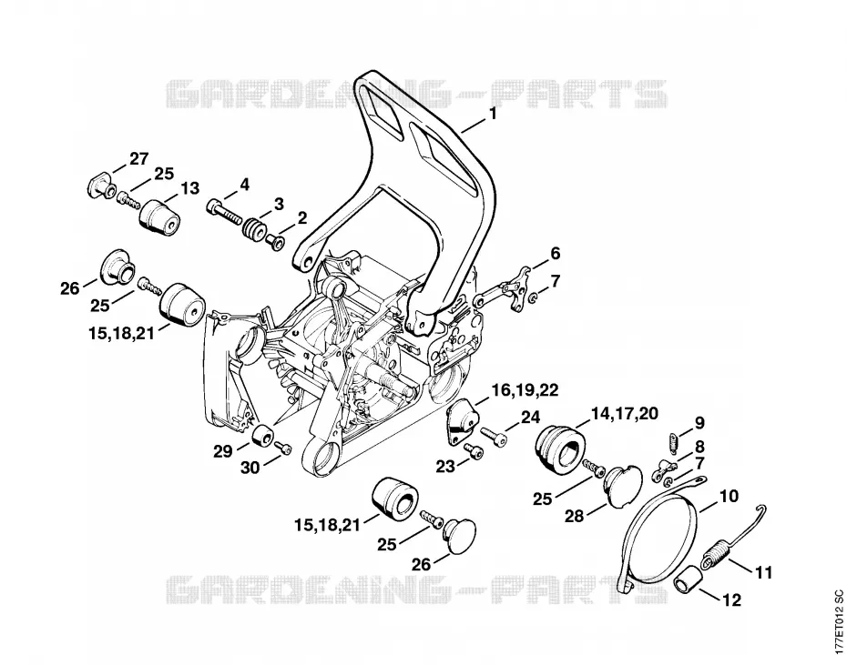 Système AV Stihl Tronçonneuses Tronçonneuses Tronçonneuses thermiques MS MS 640  MS 640