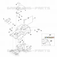 B   Carter supérieur pour Stihl RMI 422.0 P
