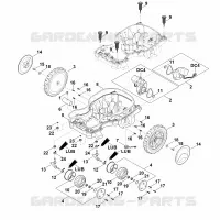 C   Parte inferérieure du carter, châssis pour Stihl RMI 422.1