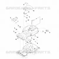 B   Carter supérieur pour Stihl RMI 422.1 PC