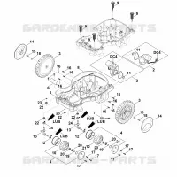 C   Parte inferérieure du carter, châssis pour Stihl RMI 422.1 PC