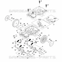 C   Parte inferérieure du carter, châssis pour Stihl RMI 422.2 P