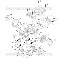 C   Parte inferérieure du carter, châssis pour Stihl RMI 422.2 PC